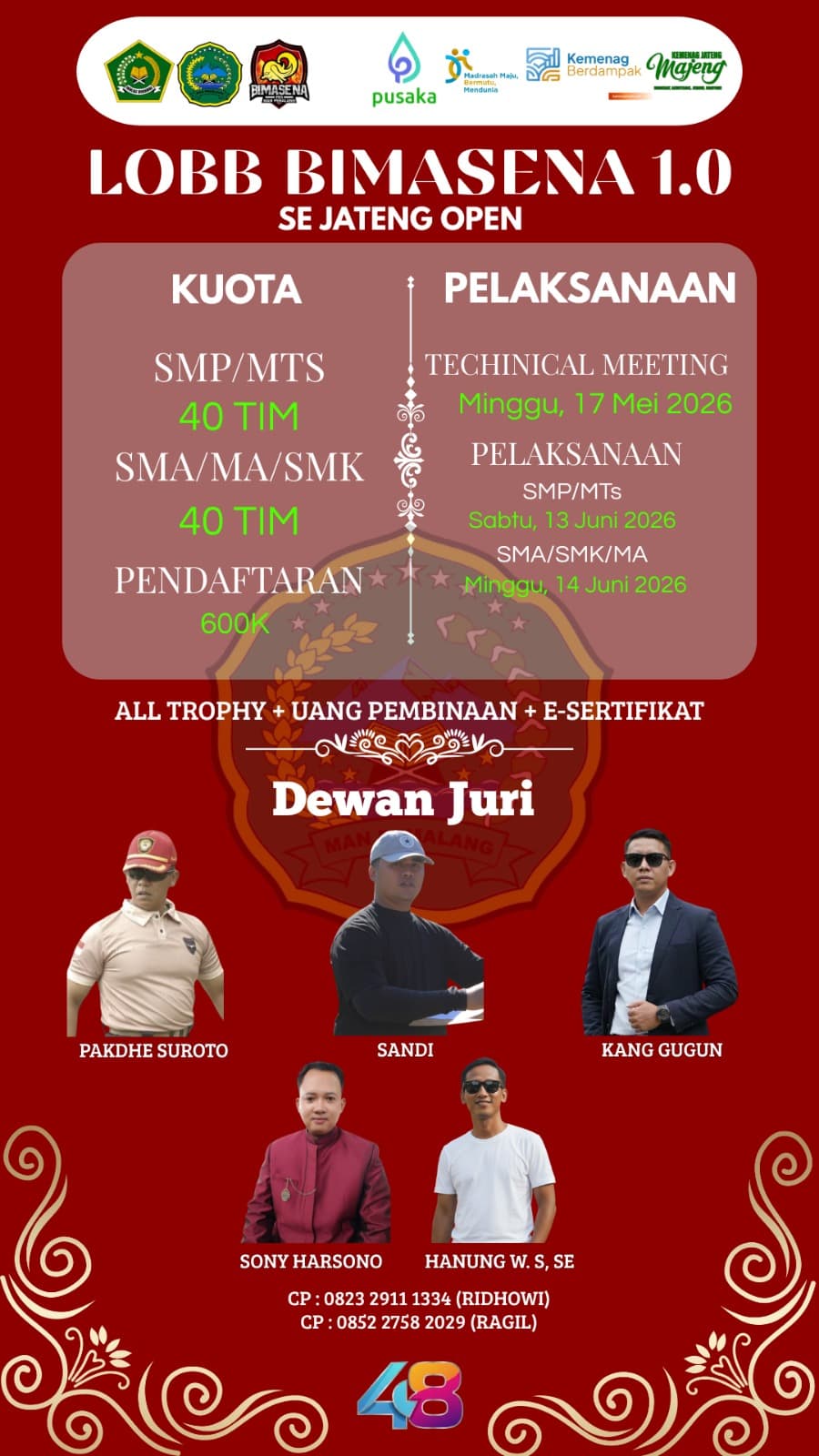 Poster LOBB BIMASENA 1.0 SMA/SMK/MA SE-JAWA TENGAH OPEN