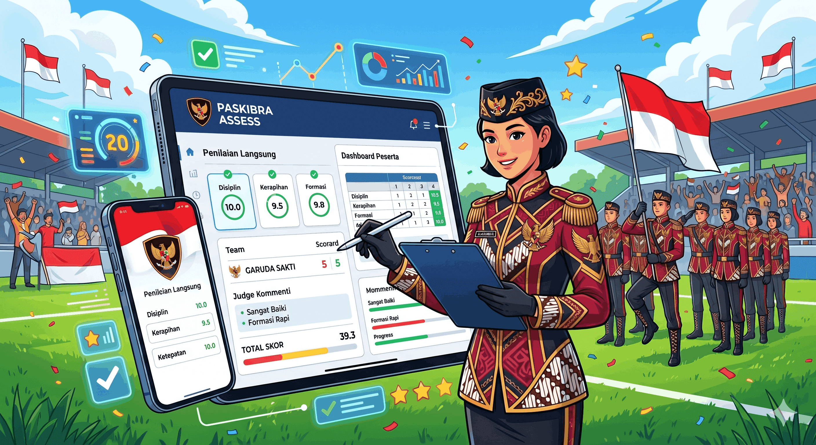 PaskibraApp Mockup