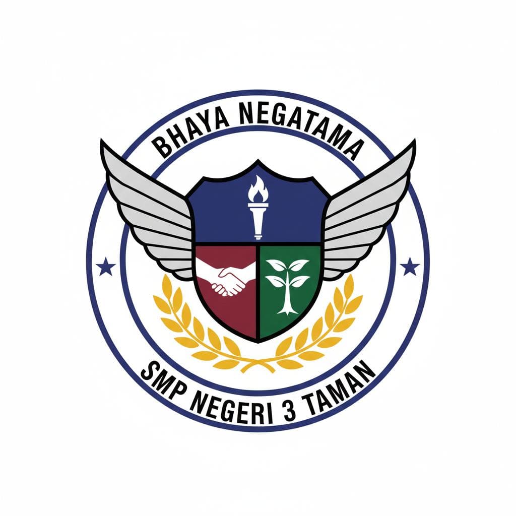 SMP NEGERI 3 TAMAN Logo